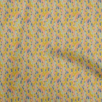 OneOone Хлопковая гибкая оливково-зеленая ткань, абстрактная ткань для одежды своими руками, стеганая ткань с принтом, ткань в ярдах, 40 дюймов 42 Inch Wide - Viscose Chiffon серый