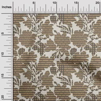 oneOone Хлопковая гибкая паровая ткань в полоску и с цветочным рисунком Художественное шитье Ремесленные проекты Тканевые принты в ярдах 40 дюймов 42 Inch Wide - Viscose Chiffon аквамарин