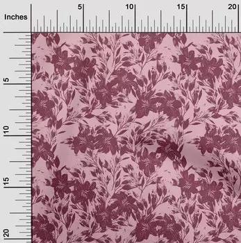 OneOone Хлопковая гибкая персиковая ткань с цветочным принтом, одежда своими руками, стеганая ткань, ткань с принтом в ярдах, 40 дюймов 42 Inch Wide - Viscose Chiffon мятный зеленый