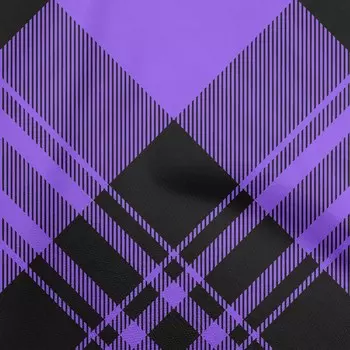 OneOone Хлопковая гибкая пурпурно-синяя ткань в клетку тартан, ремесленные проекты, декоративная ткань с принтом во дворе, 40 дюймов 42 Inch Wide - Viscose Chiffon фиолетовый