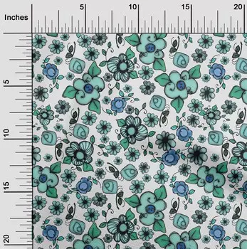 oneOone хлопковая гибкая пыльная бирюзовая зеленая ткань с цветочным рисунком, сделай сам, одежда, стеганая ткань, ткань с принтом, 40 дюймов во дворе 42 Inch Wide - Viscose Chiffon розовый