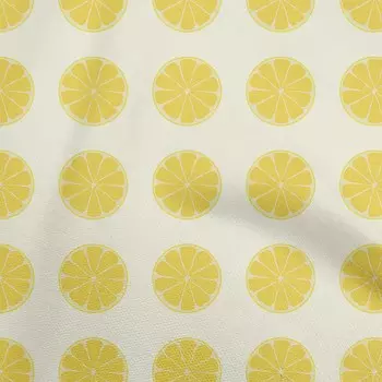 oneOone хлопковая гибкая пыльная синяя ткань с фруктами и ломтиками лимона, швейная ткань во дворе с принтом, сделай сам, одежда, швейные принадлежности, 40 дюймов 42 Inch Wide - Viscose Chiffon синий