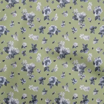 oneOone хлопковая гибкая пыльная зеленая ткань с цветочным принтом, сделай сам, одежда, стеганая ткань, ткань с принтом, 40 дюймов во дворе 42 Inch Wide - Viscose Chiffon светло-розовый