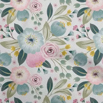 OneOone хлопковая гибкая пыльно-бирюзовая зеленая ткань с цветочным рисунком акварельная швейная ткань во дворе с принтом «сделай сам» принадлежности для шитья одежды 40 дюймов 42 Inch Wide - Viscose Chiffon ярко-розовый