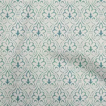 OneOone Хлопковая гибкая пыльно-бирюзовая зеленая ткань, блок, ремесленные проекты, декоративная ткань с принтом во дворе, 40 дюймов 42 Inch Wide - Viscose Chiffon чёрный