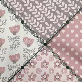 OneOone Хлопковая гибкая пыльно-розовая ткань с цветочным принтом, ткань для рукоделия с принтом в ярдах, 40 дюймов 42 Inch Wide - Viscose Chiffon розовый