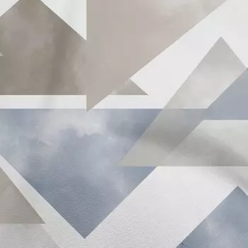 OneOone хлопковая гибкая пыльно-серая ткань, геометрическая швейная ткань во дворе с принтом, принадлежности для шитья одежды своими руками, 40 дюймов 42 Inch Wide - Viscose Chiffon синий