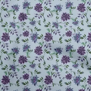 OneOone Хлопковая гибкая пыльно-синяя ткань с цветочным принтом, одежда своими руками, стеганая ткань с принтом, ткань в ярдах, 40 дюймов 42 Inch Wide - Viscose Chiffon бежевый