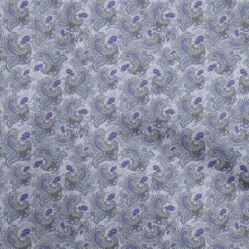 OneOone Хлопковая гибкая пыльно-синяя ткань Каламкари Швейные поделки Проекты на ткани с принтом в ярдах 40 дюймов 42 Inch Wide - Viscose Chiffon темно-желтого