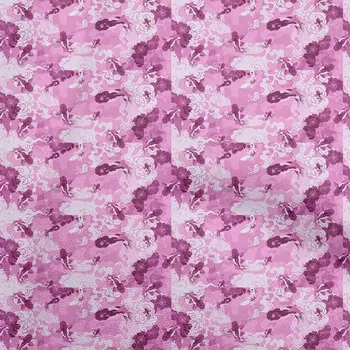 OneOone хлопковая гибкая розовая ткань цвета фуксии азиатская японская рыба кои принадлежности для шитья с принтом ткань во дворе 40 дюймов 42 Inch Wide - Viscose Chiffon синий