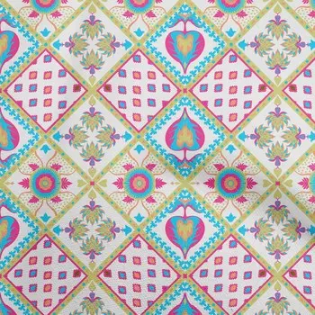 OneOone Хлопковая гибкая розовая ткань цвета фуксии, азиатская цветочная смесь, ремесленные проекты, декоративная ткань с принтом во дворе, 40 дюймов 42 Inch Wide - Viscose Chiffon коричневый