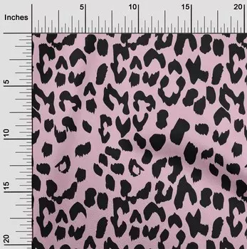 OneOone хлопковая гибкая румяная розовая ткань леопардовая ткань для шитья из кожи животного во дворе с принтом «сделай сам» принадлежности для шитья одежды 40 дюймов 42 Inch Wide - Viscose Chiffon аквамарин