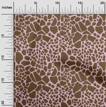 OneOone Хлопковая гибкая румяная розовая ткань с изображением жирафа, кожи животных, принадлежности для квилтинга, ткань для шитья с принтом во дворе, 40 дюймов 42 Inch Wide - Viscose Chiffon аквамарин