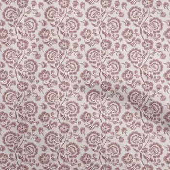 OneOone Хлопковая гибкая румяная розовая ткань Вышивание с цветочным принтом Ремесленные проекты Тканевые принты в ярдах 40 дюймов 42 Inch Wide - Viscose Chiffon чёрный