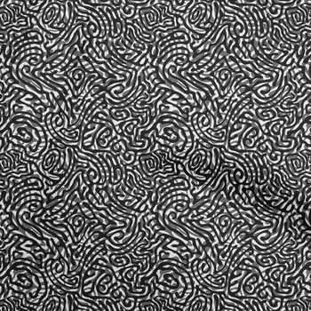 OneOone Хлопковая гибкая серая ткань Абстрактная одежда своими руками Стеганая ткань Ткань с принтом в ярдах 40 дюймов 42 Inch Wide - Viscose Chiffon серый