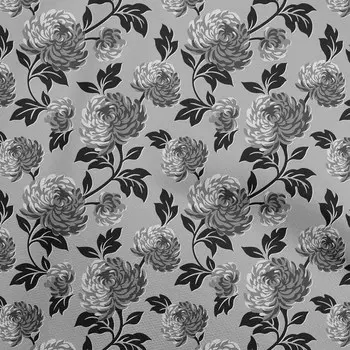 oneOone Хлопковая гибкая серая ткань Цветочные ремесленные проекты Декоративная ткань, напечатанная в ярдах, 40 дюймов 42 Inch Wide - Viscose Chiffon светло-серый