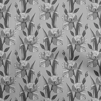 oneOone Хлопковая гибкая серая ткань Цветочные швейные ремесленные проекты Печать на ткани в ярдах 40 дюймов 42 Inch Wide - Viscose Chiffon коричневый