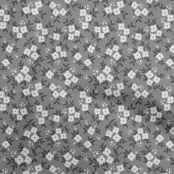 oneOone Хлопковая гибкая серая ткань Цветочные стеганые принадлежности Принт Швейная ткань в ярдах 40 дюймов 42 Inch Wide - Viscose Chiffon серый