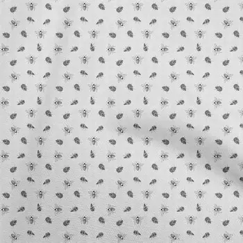 OneOone Хлопковая гибкая серая ткань Художественный красочный швейный материал Ткань с принтом в ярдах 40 дюймов 42 Inch Wide - Viscose Chiffon чёрный