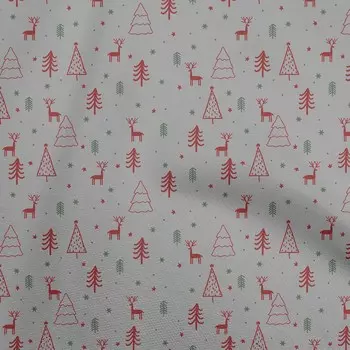 OneOone Хлопковая гибкая серая ткань Рождественская ткань для каракулей для шитья Ткань для рукоделия с принтом во дворе 40 дюймов 42 Inch Wide - Viscose Chiffon серый