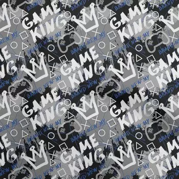 OneOone Хлопковая гибкая серая ткань с абстрактной текстурой и текстом для шитья, ткань во дворе с принтом, принадлежности для шитья одежды своими руками, 40 дюймов 42 Inch Wide - Viscose Chiffon серый