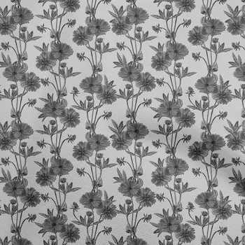 oneOone хлопковая гибкая серая ткань с цветочным принтом в стиле ретро для шитья набивная ремесленная ткань в ярдах 40 дюймов 42 Inch Wide - Viscose Chiffon серый