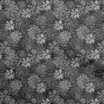 oneOone Хлопковая гибкая серая ткань с цветочным принтом в стиле ретро, стеганые принадлежности, ткань для шитья с принтом, 40 дюймов во дворе 42 Inch Wide - Viscose Chiffon серый