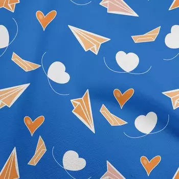 oneOone хлопковая гибкая синяя ткань азиатская Kawaii Heart Diy одежда стеганая ткань ткань с принтом на дворе 40 дюймов 42 Inch Wide - Cotton Cambric чёрный