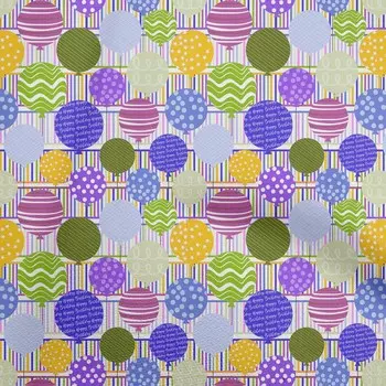 OneOone Хлопковая гибкая синяя ткань, детский баллон с полоской, материал платья, ткань с принтом, ткань в ярдах, 40 дюймов 42 Inch Wide - Viscose Chiffon аква голубой