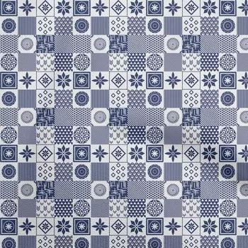 OneOone Хлопковая гибкая синяя ткань для шитья с геометрическим рисунком Ткань с принтом в ярдах 40 дюймов 42 Inch Wide - Viscose Chiffon чёрный