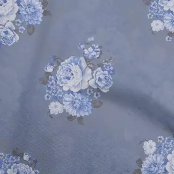 OneOone Хлопковая гибкая синяя ткань с цветочным принтом, принадлежности для квилтинга, швейная ткань с принтом в ярдах, 40 дюймов 42 Inch Wide - Viscose Chiffon светло-бежевый