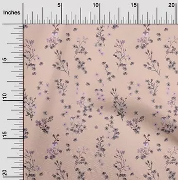 oneOone Хлопковая гибкая светло-бледно-розовая ткань с листьями и цветочным принтом Художественная одежда своими руками Ткань для квилтинга Ткань с принтом в ярдах 40 дюймов 42 Inch Wide - Viscose Chiffon розовый