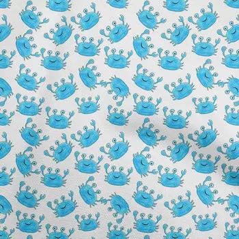 OneOone хлопковая гибкая светло-голубая ткань, детская ткань для шитья краба во дворе с принтом, сделай сам, одежда, швейные принадлежности, 40 дюймов 42 Inch Wide - Viscose Chiffon розовый