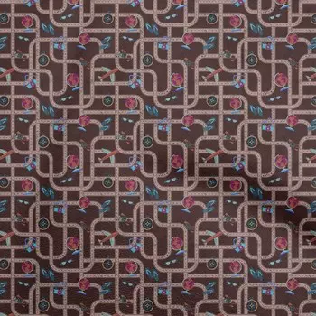 OneOone Хлопковая гибкая светло-голубая ткань для путешествий и лоскутных изделий Ткань для шитья с принтом в ярдах 40 дюймов 42 Inch Wide - Viscose Chiffon светло-бежевый