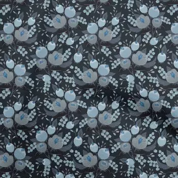 OneOone Хлопковая гибкая светло-голубая ткань для шитья с цветочным принтом Ткань с принтом в ярдах 40 дюймов 42 Inch Wide - Viscose Chiffon персиковый