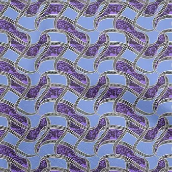 oneOone Хлопковая гибкая светло-голубая ткань с абстрактным шитьем в горошек, поделки, принты на ткани в ярдах, 40 дюймов 42InchWide-ViscoseChiffon светло-синий