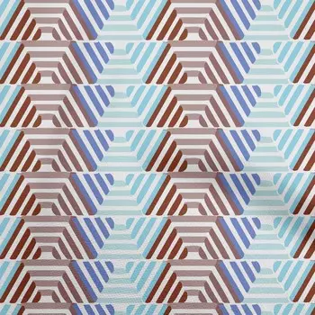 OneOone хлопковая гибкая светло-голубая ткань с геометрическими шестиугольными полосками, ткань для шитья во дворе с принтом, принадлежности для шитья одежды своими руками, 40 дюймов 42 Inch Wide - Viscose Chiffon зелёный