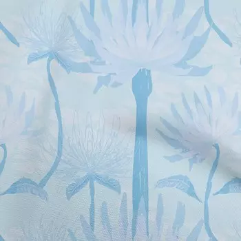 OneOone Хлопковая гибкая светло-голубая ткань, ткань с тропическими растениями для шитья, ткань для рукоделия с принтом в ярдах, 40 дюймов 42 Inch Wide - Viscose Chiffon аметист