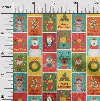 OneOone Хлопковая гибкая светло-красная ткань для рождественской тематической вечеринки, одежда своими руками, стеганая ткань с принтом, ткань в ярдах, 40 дюймов 42 Inch Wide - Viscose Chiffon красный