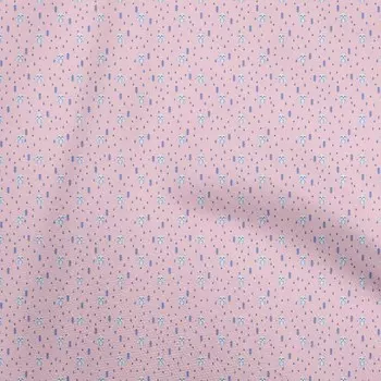oneOone Хлопковая гибкая светло-розовая ткань с изображением лисы Материал платья Ткань с принтом Ткань в ярдах 40 дюймов 42 Inch Wide - Viscose Chiffon серый