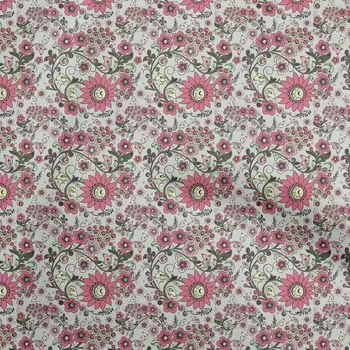 oneOone Хлопковая гибкая светло-серая ткань Азиатский материал платья сюзане Ткань с принтом Ткань в ярдах 40 дюймов 42 Inch Wide - Viscose Chiffon синий