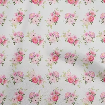 OneOone Хлопковая гибкая светло-серая ткань с акварелью и цветочным рисунком, одежда своими руками, стеганая ткань с принтом, ткань в ярдах, 40 дюймов 42 Inch Wide - Viscose Chiffon чёрный