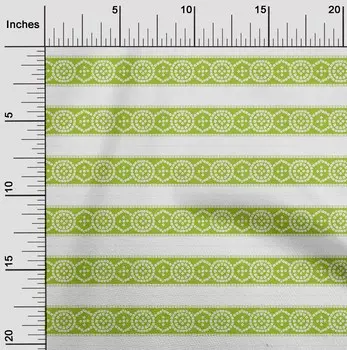 OneOone Хлопковая гибкая светло-зеленая ткань Этническая ткань бандхани для шитья Ткань для рукоделия с принтом во дворе 40 дюймов 42 Inch Wide - Viscose Chiffon чёрный