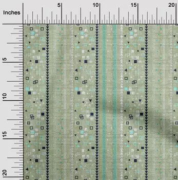 OneOone Хлопковая гибкая светло-зеленая ткань квадратная и треугольная ткань с геометрическим рисунком для шитья ткань для рукоделия с принтом в ярдах 40 дюймов 42 Inch Wide - Viscose Chiffon светло-зеленый