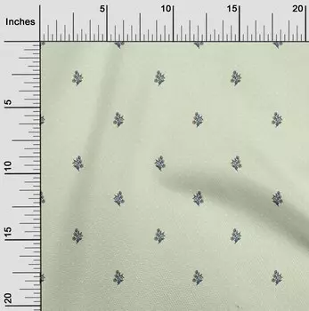 OneOone Хлопковая гибкая светло-зеленая ткань с цветочным принтом для шитья Ткань для рукоделия с принтом в ярдах 40 дюймов 42 Inch Wide - Viscose Chiffon чёрный