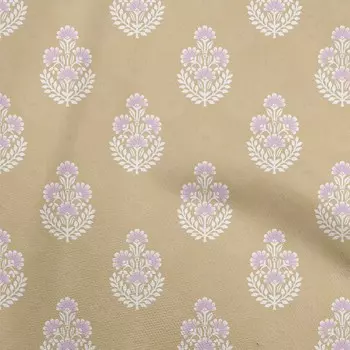 OneOone Хлопковая гибкая темно-бежевая ткань Азиатский принт Дабу Швейные ремесленные проекты Тканевые принты в ярдах 40 дюймов 42 Inch Wide - Viscose Chiffon бежевый