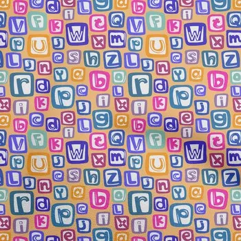 OneOone Хлопковая гибкая темно-бежевая ткань Детская одежда с алфавитом «сделай сам» Ткань для квилтинга Ткань с принтом в ярдах 40 дюймов 42 Inch Wide - Viscose Chiffon чёрный