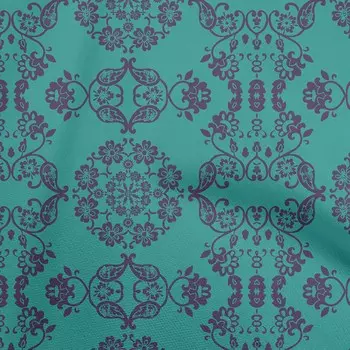 oneOone Хлопковая гибкая темно-бирюзовая зеленая ткань, азиатская блочная ткань для одежды своими руками, стеганая ткань, ткань с принтом, 40 дюймов в ярдах 42 Inch Wide - Viscose Chiffon тил зеленый