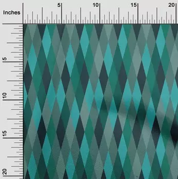 OneOone Хлопковая гибкая темно-бирюзовая зеленая ткань в клетку «Аргайл», одежда своими руками, стеганая ткань с принтом, ткань в ярдах, 40 дюймов 42 Inch Wide - Viscose Chiffon коричневый