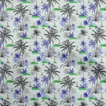 OneOone Хлопковая гибкая темно-фиолетовая ткань с рисунком морской жизни для шитья ткань для рукоделия с принтом в ярдах 40 дюймов 42 Inch Wide - Viscose Chiffon фиолетовый